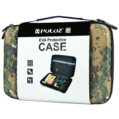 PULUZ Camouflage Pattern Waterproof Carrying and Travel Case for for GoPro, Insta360, DJI and Other Action Cameras Accessories, Large Size: 32cm x 22cm x 7cm by PULUZ