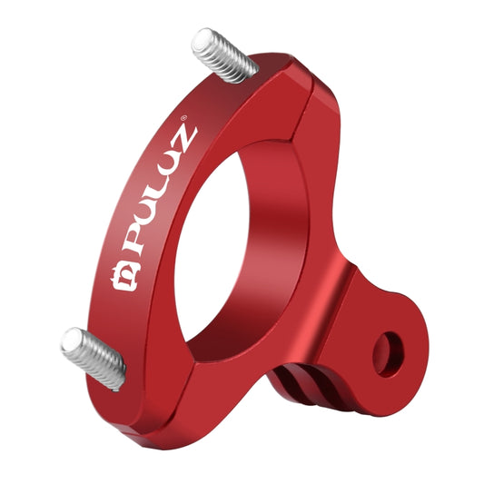 PULUZ Bike Handlebar Adapter Aluminum Mount for GoPro, Insta360, DJI and Other Action Cameras(Red) - Bicycle Handlebar Mount by PULUZ | Online Shopping UK | buy2fix
