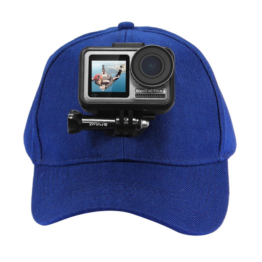 PULUZ Baseball Hat with J-Hook Buckle Mount & Screw for GoPro, DJI OSMO Action and Other Action Cameras(Blue) -  by buy2fix | Online Shopping UK | buy2fix