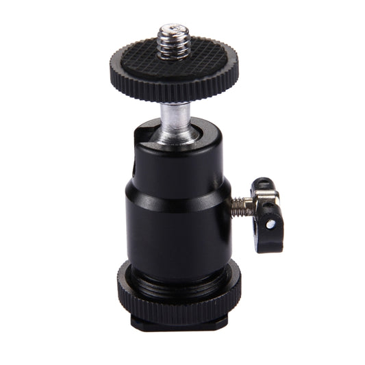 PULUZ Cold Shoe Tripod Head 1/4 inch Tripod Screw Head with Lock - Tripod Heads by PULUZ | Online Shopping UK | buy2fix