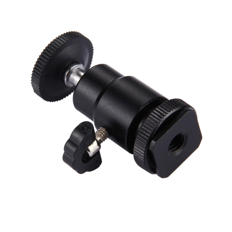 PULUZ Cold Shoe Tripod Head 1/4 inch Tripod Screw Head with Lock - Tripod Heads by PULUZ | Online Shopping UK | buy2fix