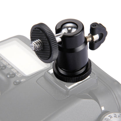 PULUZ Cold Shoe Tripod Head 1/4 inch Tripod Screw Head with Lock - Tripod Heads by PULUZ | Online Shopping UK | buy2fix