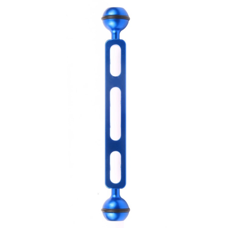 PULUZ 7.87 inch 20cm Aluminum Alloy Dual Balls Arm for Underwater Torch / Video Light, Ball Diameter: 2.54cm(Blue) by PULUZ
