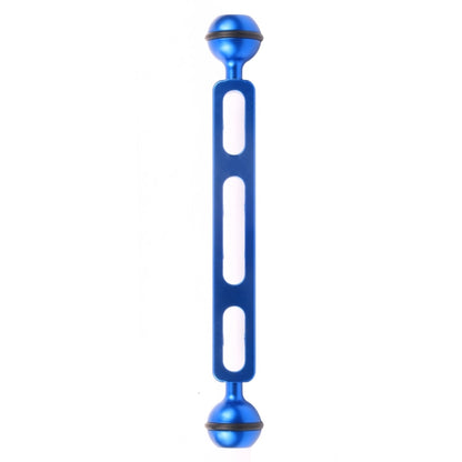 PULUZ 7.87 inch 20cm Aluminum Alloy Dual Balls Arm for Underwater Torch / Video Light, Ball Diameter: 2.54cm(Blue) by PULUZ