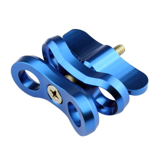 Pince à bille PULUZ, support de caméra de plongée à trou fermé, pince de lampe de poche à ressort en aluminium CNC pour système de photographie sous-marine de plongée (bleu)