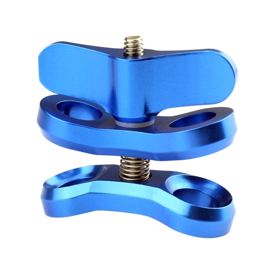 PULUZ Ball Clamp Close Hole Diving Camera Bracket CNC Aluminum Spring Flashlight Clamp for Diving Underwater Photography System(Blue) - Diving Accessories by PULUZ | Online Shopping UK | buy2fix
