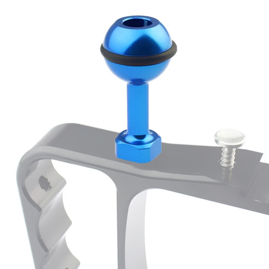 PULUZ 1/4 inch Screw Aluminum Ball Adapter Mount for GoPro, Insta360, DJI and Other Action Cameras, Diameter: 2.5cm(Blue) - Connection Mount by PULUZ | Online Shopping UK | buy2fix