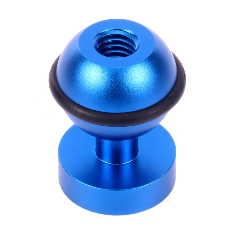 PULUZ CNC Aluminum Ball Head Adapter Mount for GoPro, Insta360, DJI and Other Action Cameras, Diameter: 2.5cm(Blue) by PULUZ