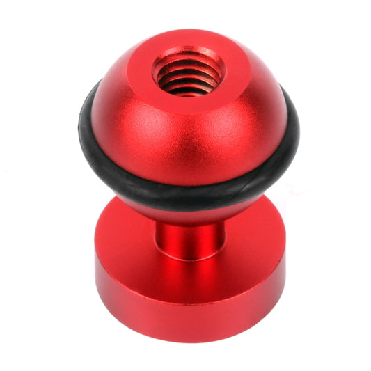 PULUZ CNC Aluminum Ball Head Adapter Mount for GoPro, Insta360, DJI and Other Action Cameras, Diameter: 2.5cm(Red) - Connection Mount by PULUZ | Online Shopping UK | buy2fix