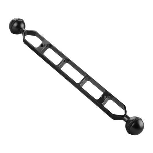 PULUZ 11.0 inch 27.9cm Aluminum Alloy Dual Balls Arm, Ball Diameter: 25mm(Black) by PULUZ