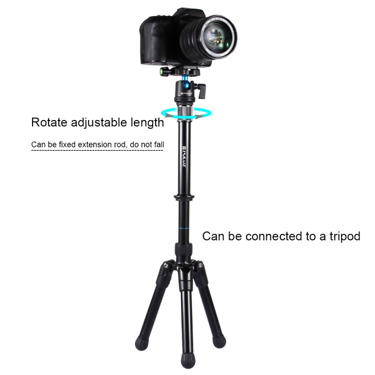 PULUZ Metal Handheld Adjustable Tripod Mount Monopod Extension Rod for DSLR & SLR Cameras - Monopods by PULUZ | Online Shopping UK | buy2fix