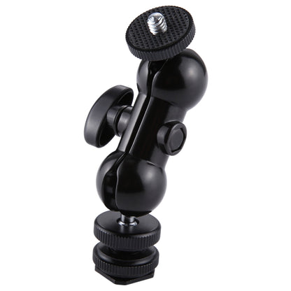 PULUZ Flash Hot Shoe Swivel Ball Head 1/4 inch Tripod Screw Magic Arm with Lock - Tripod Heads by PULUZ | Online Shopping UK | buy2fix