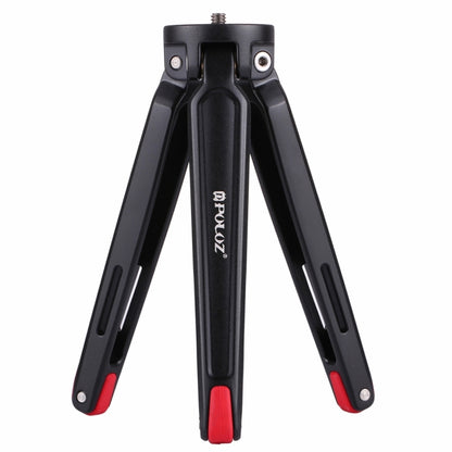 PULUZ Pocket Mini Metal Desktop Tripod Mount with 1/4 inch to 3/8 inch Thread Adapter Screw for DSLR & Digital Cameras, Adjustable Height: 4.5-15cm, Load: 20kg(Red) - Tripods by PULUZ | Online Shopping UK | buy2fix