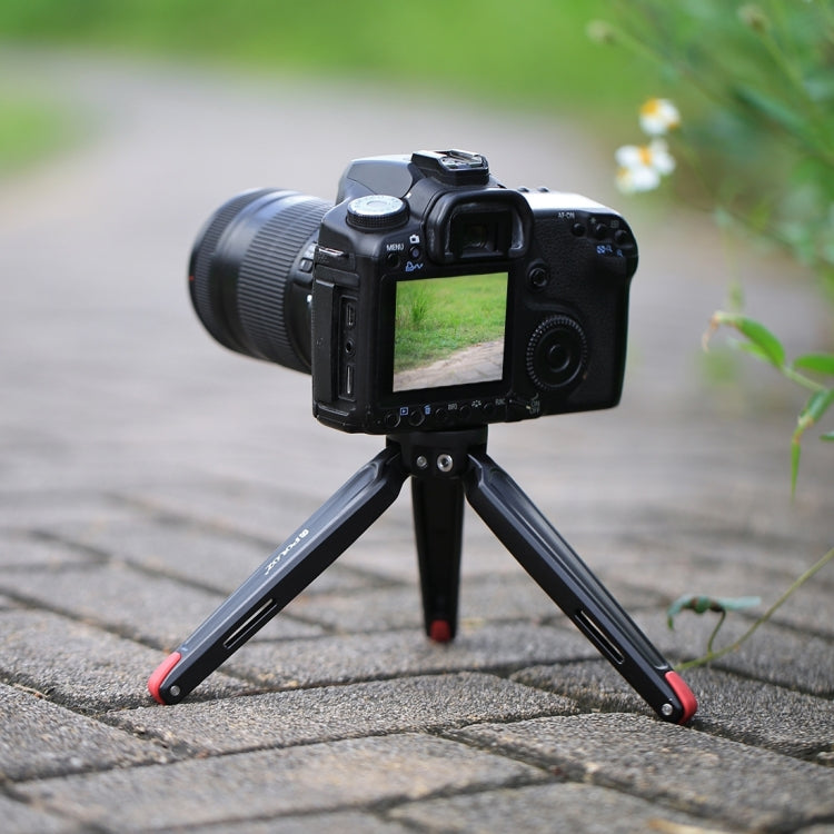 PULUZ Pocket Mini Metal Desktop Tripod Mount with 1/4 inch to 3/8 inch Thread Adapter Screw for DSLR & Digital Cameras, Adjustable Height: 4.5-15cm, Load: 20kg(Red) - Tripods by PULUZ | Online Shopping UK | buy2fix