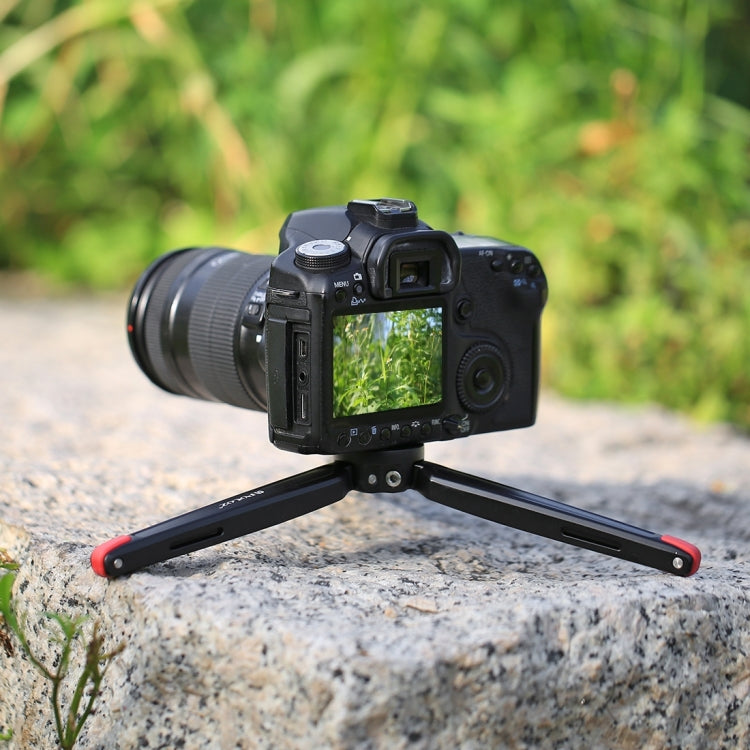PULUZ Pocket Mini Metal Desktop Tripod Mount with 1/4 inch to 3/8 inch Thread Adapter Screw for DSLR & Digital Cameras, Adjustable Height: 4.5-15cm, Load: 20kg(Red) - Tripods by PULUZ | Online Shopping UK | buy2fix