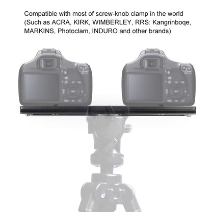 PULUZ 200mm Length PU-200 Aluminum-magnesium Alloy Quick Release Plate QR Clamp for Benro B3 / J2 /J3 Tripod Ball Head - Quick Release Plate by PULUZ | Online Shopping UK | buy2fix
