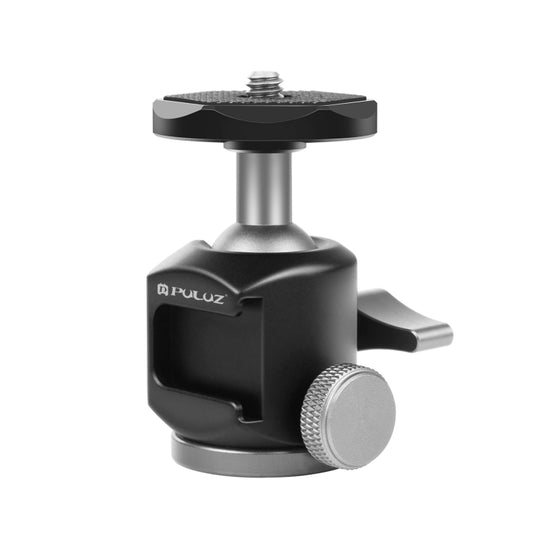 PULUZ Cold Shoe Aluminum Alloy Tripod Ball Head Adapter (Black) - Tripod Heads by PULUZ | Online Shopping UK | buy2fix