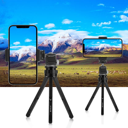 PULUZ Dual Cold Shoes Aluminum Alloy Tripod Ball Head Adapter (Black) - Tripod Heads by PULUZ | Online Shopping UK | buy2fix