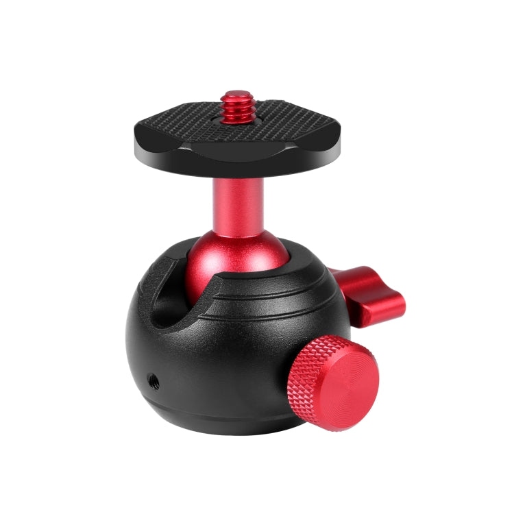 PULUZ 360 Degree Panoramic Metal Tripod Ball Head Adapter(Red) - Tripod Heads by PULUZ | Online Shopping UK | buy2fix