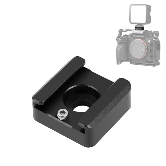 PULUZ Expand Cold Shoe Mount Adapter Microphone Flash Light Aluminum Alloy Holder Bracket (Black) - Stand Bracket by PULUZ | Online Shopping UK | buy2fix
