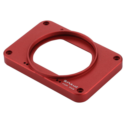 PULUZ Aluminum Alloy Front Panel + 37mm UV Filter Lens + Lens Sunshade for Sony RX0 / RX0 II, with Screws and Screwdrivers(Red) - Lens Cover by PULUZ | Online Shopping UK | buy2fix