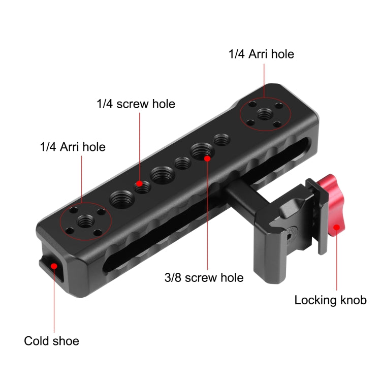 PULUZ Camera Top Handle Hand Grip for Camera Cage (Black) - Camera Stabilizer by PULUZ | Online Shopping UK | buy2fix