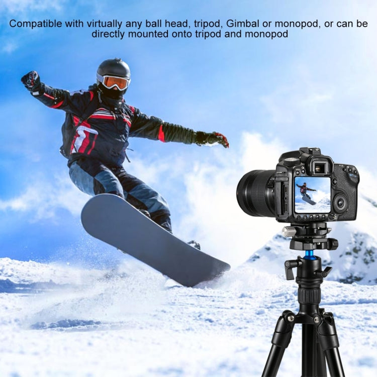 PULUZ Aluminum Alloy Quick Release Plate for Panoramic Head(Grey) - Quick Release Plate by PULUZ | Online Shopping UK | buy2fix