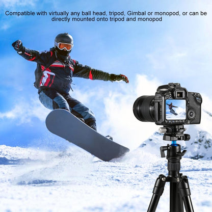 PULUZ Aluminum Alloy Quick Release Plate for Panoramic Head(Grey) - Quick Release Plate by PULUZ | Online Shopping UK | buy2fix