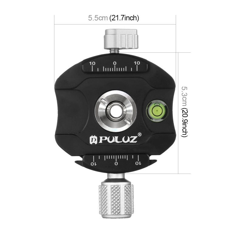 PULUZ Aluminum Alloy Quick Release Plate for Panoramic Head(Grey) - Quick Release Plate by PULUZ | Online Shopping UK | buy2fix
