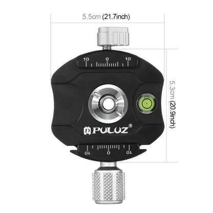 PULUZ Aluminum Alloy Quick Release Plate for Panoramic Head(Grey) - Quick Release Plate by PULUZ | Online Shopping UK | buy2fix