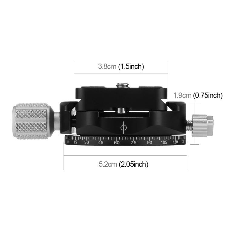 PULUZ Aluminum Alloy Quick Release Plate for Panoramic Head(Grey) - Quick Release Plate by PULUZ | Online Shopping UK | buy2fix