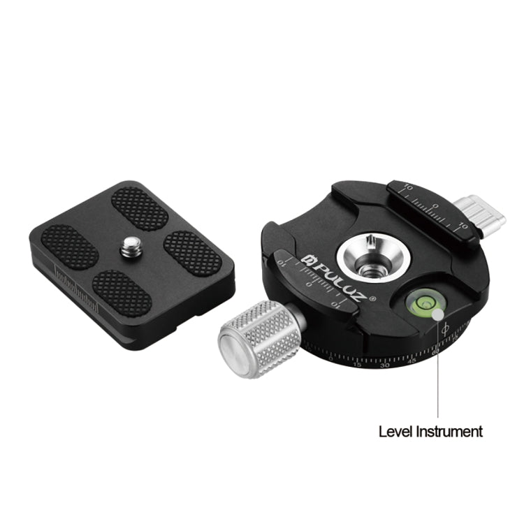 PULUZ Aluminum Alloy Quick Release Plate for Panoramic Head(Grey) - Quick Release Plate by PULUZ | Online Shopping UK | buy2fix