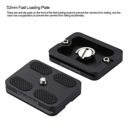 PULUZ Aluminum Alloy Quick Release Plate for Panoramic Head(Grey) - Quick Release Plate by PULUZ | Online Shopping UK | buy2fix