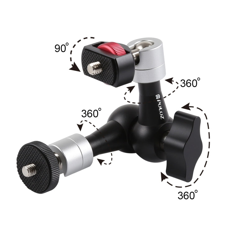 PULUZ 7 inch Aluminium Alloy Adjustable Articulating Friction Magic Arm - Camera Gimbal by PULUZ | Online Shopping UK | buy2fix