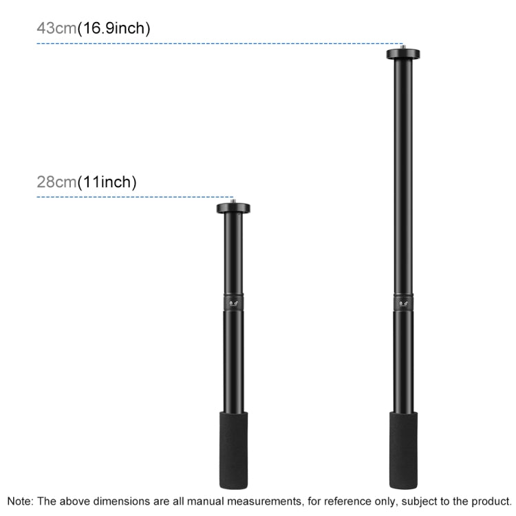 PULUZ  Handheld Adjustable Aluminum Alloy Tripod Mount Monopod Extension Central Shaft Rod - Monopods by PULUZ | Online Shopping UK | buy2fix