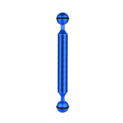 PULUZ 7 inch 18cm Length 20.8mm Diameter Dual Balls Carbon Fiber Floating Arm, Ball Diameter: 25mm(Blue) by PULUZ