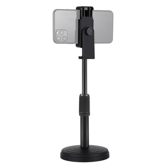 PULUZ Round Base Desktop Holder Mount with Phone Clamp, Adjustable Height: 15.5cm-25.5cm - Tripods by PULUZ | Online Shopping UK | buy2fix