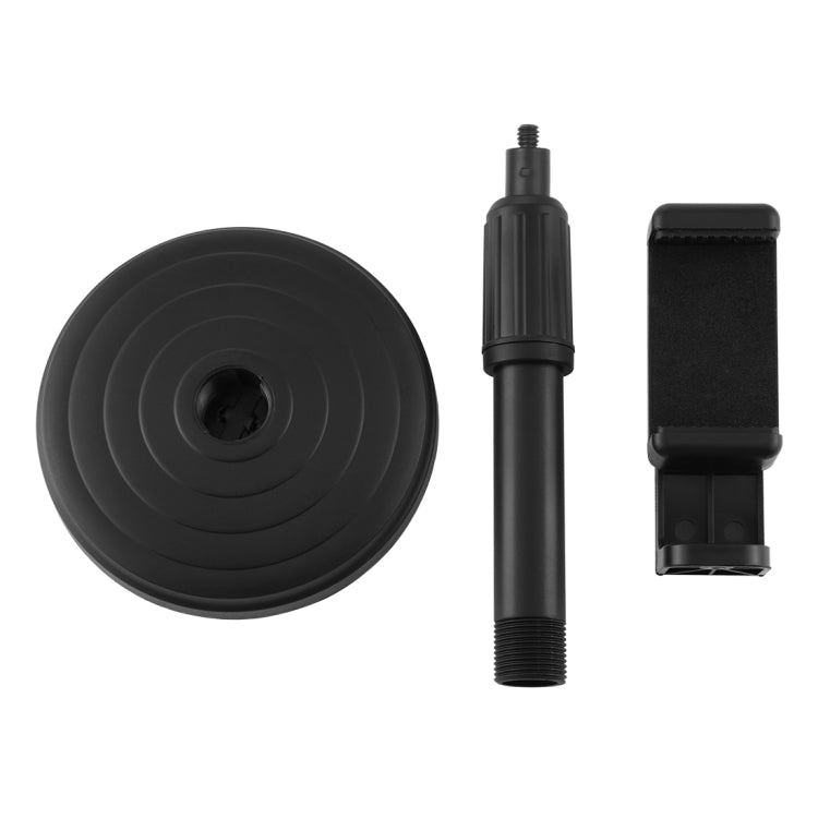 PULUZ Round Base Desktop Holder Mount with Phone Clamp, Adjustable Height: 15.5cm-25.5cm - Tripods by PULUZ | Online Shopping UK | buy2fix