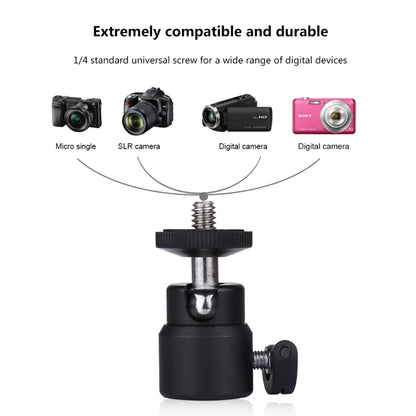 PULUZ 1/4 inch Screw Metal Tripod Ball Head Adapter with Lock - Tripod Heads by PULUZ | Online Shopping UK | buy2fix