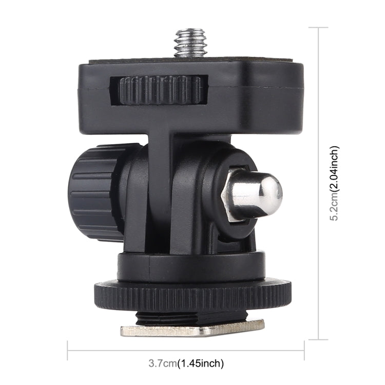 PULUZ 1/4 inch Screw Thread Cold Shoe Tripod Mount Adapter - Connection Mount by PULUZ | Online Shopping UK | buy2fix