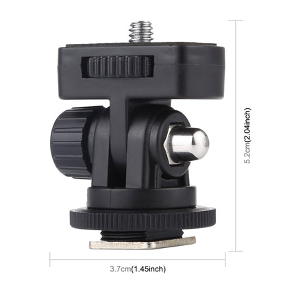 PULUZ 1/4 inch Screw Thread Cold Shoe Tripod Mount Adapter - Connection Mount by PULUZ | Online Shopping UK | buy2fix