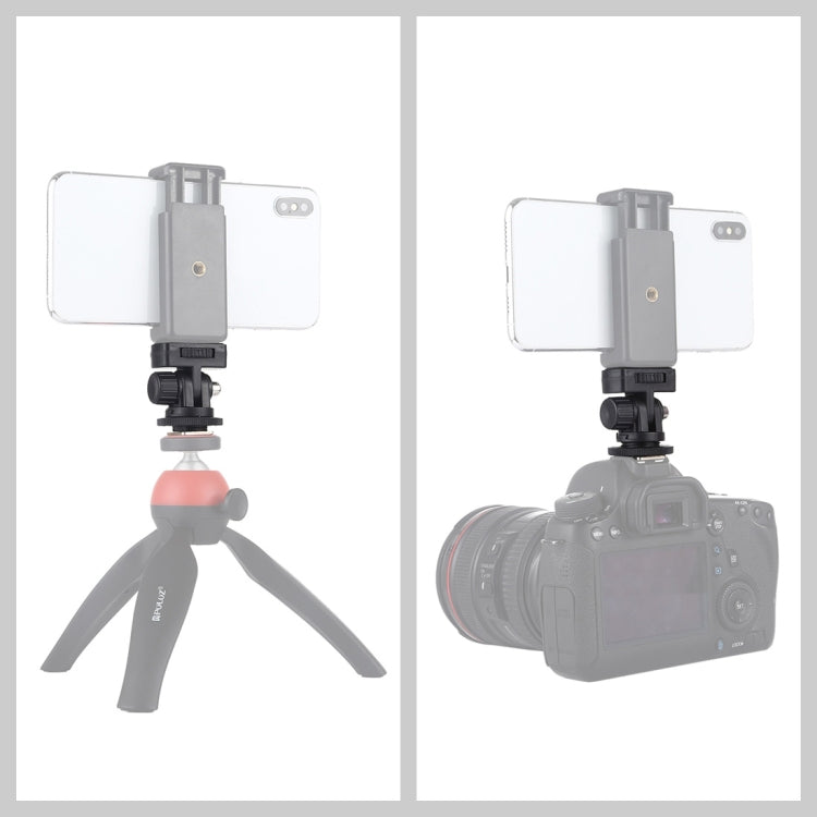 PULUZ 1/4 inch Screw Thread Cold Shoe Tripod Mount Adapter - Connection Mount by PULUZ | Online Shopping UK | buy2fix