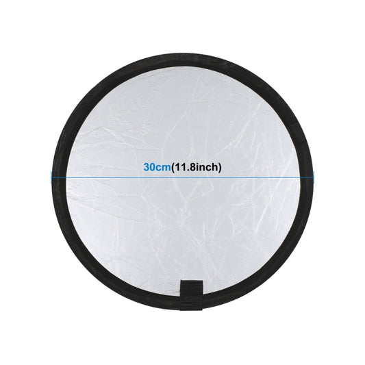 PULUZ 30cm 2 in 1 Silver / Gold Folding Photo Studio Reflector Board -  by PULUZ | Online Shopping UK | buy2fix