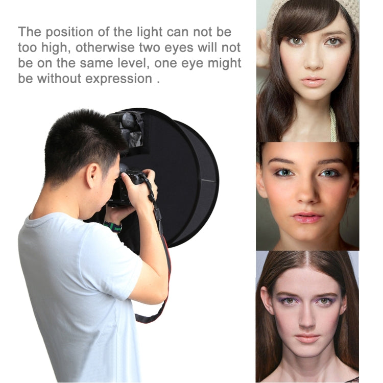 PULUZ 45cm Round Style Macro and Portrait Softbox SpeedLite Flash Light Foldable Diffuser -  by PULUZ | Online Shopping UK | buy2fix