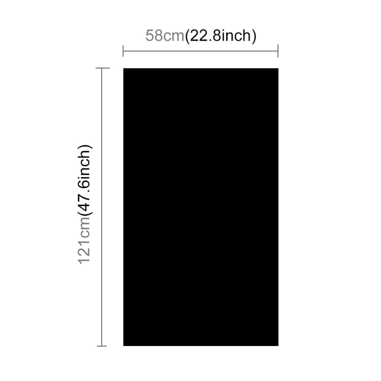 PULUZ Photography Background PVC Paper Kits for Studio Tent Box, Size: 121cm x 58cm(Black) by buy2fix