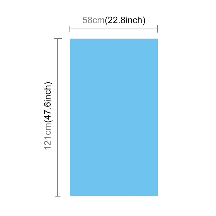 PULUZ Photography Background PVC Paper Kits for Studio Tent Box, Size: 121cm x 58cm(Blue) by PULUZ