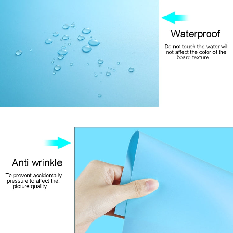 PULUZ Photography Background PVC Paper Kits for Studio Tent Box, Size: 121cm x 58cm(Blue) by PULUZ