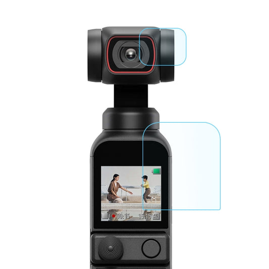 PULUZ 9H 2.5D HD Tempered Glass Lens Protector + Screen Film for DJI OSMO Pocket 2 - Protective Film & Stickers by PULUZ | Online Shopping UK | buy2fix