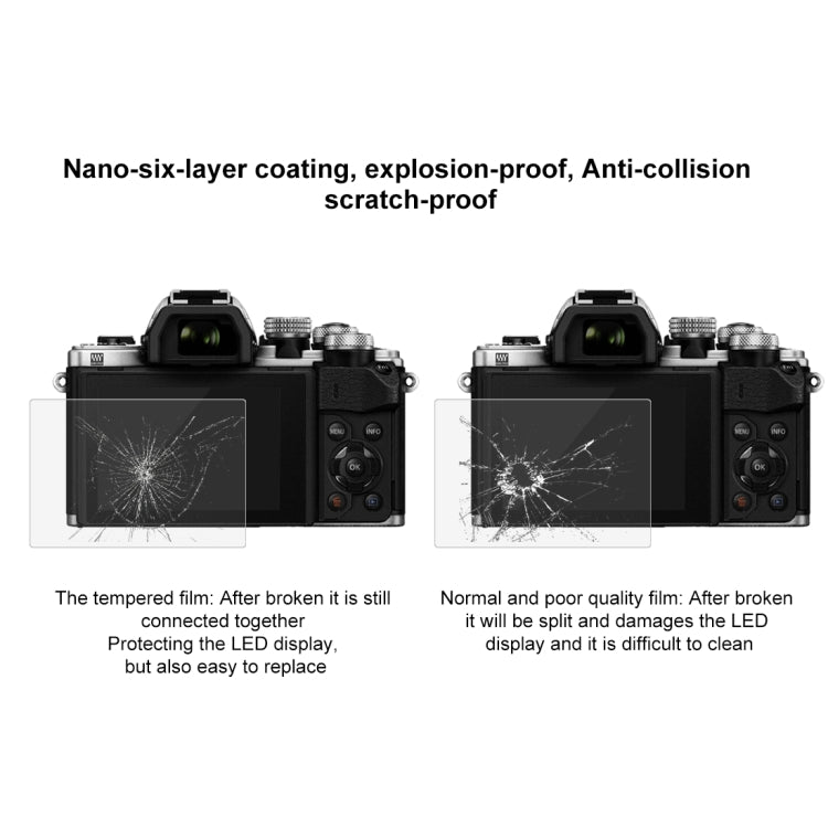 PULUZ 2.5D 9H Tempered Glass Film for Olympus EM10 / II / III / OM-D / EM-1/ II / III / E-P5 / E-PL7 / E-PL8 / 8 / 9 EM5 II / PEN-F / EM1X, Nikon 1V3, Panasonic GF6 / G99 / GX7III GX8 / GH3, Fujifilm X-H1 - Camera Screen Guard by PULUZ | Online Shopping UK | buy2fix