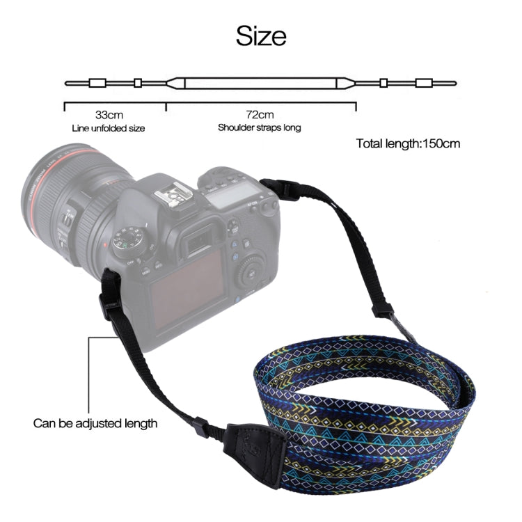 PULUZ Retro Ethnic Style Multi-color Series Shoulder Neck Strap Camera Strap for SLR / DSLR Cameras by PULUZ